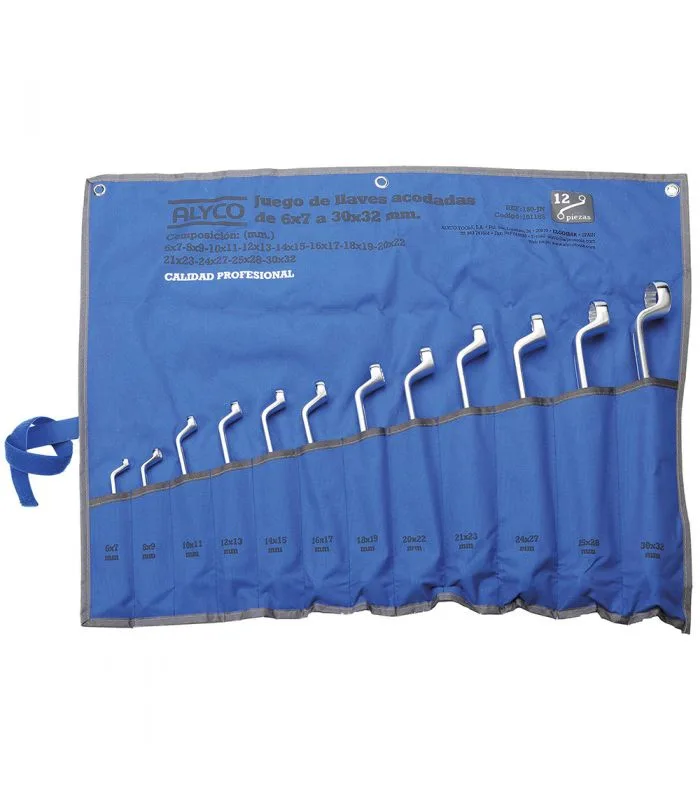 Alyco juego llaves estrella.codo w.1/4-1.1/4 12u.