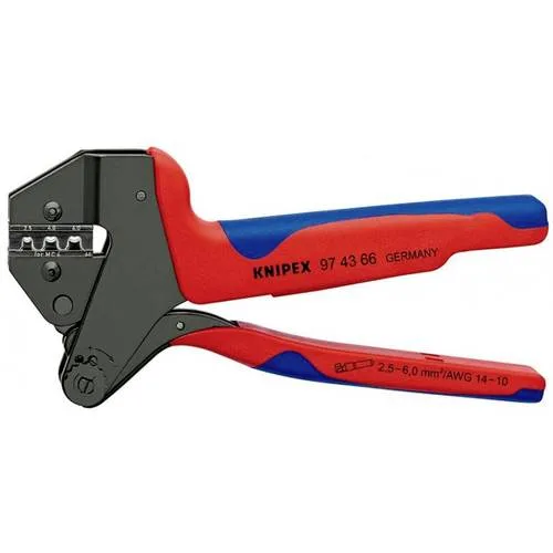 Knipex 97 43 66 1 stck 0.5 bis 6 mm inkl. auswechselbaren crimpeinstzen (97 43 66)