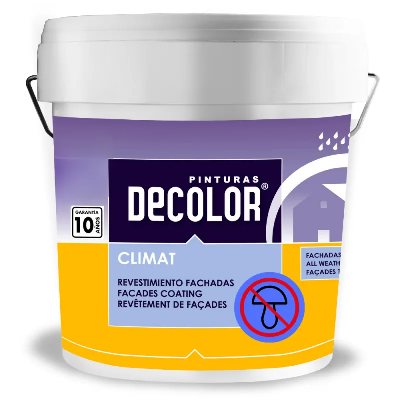 Revestimiento liso de alta hidrofobicidad en aplicación con lluvia temprana. resiste el secado ante ambientes de exesivo calor. blanco 14 litros.