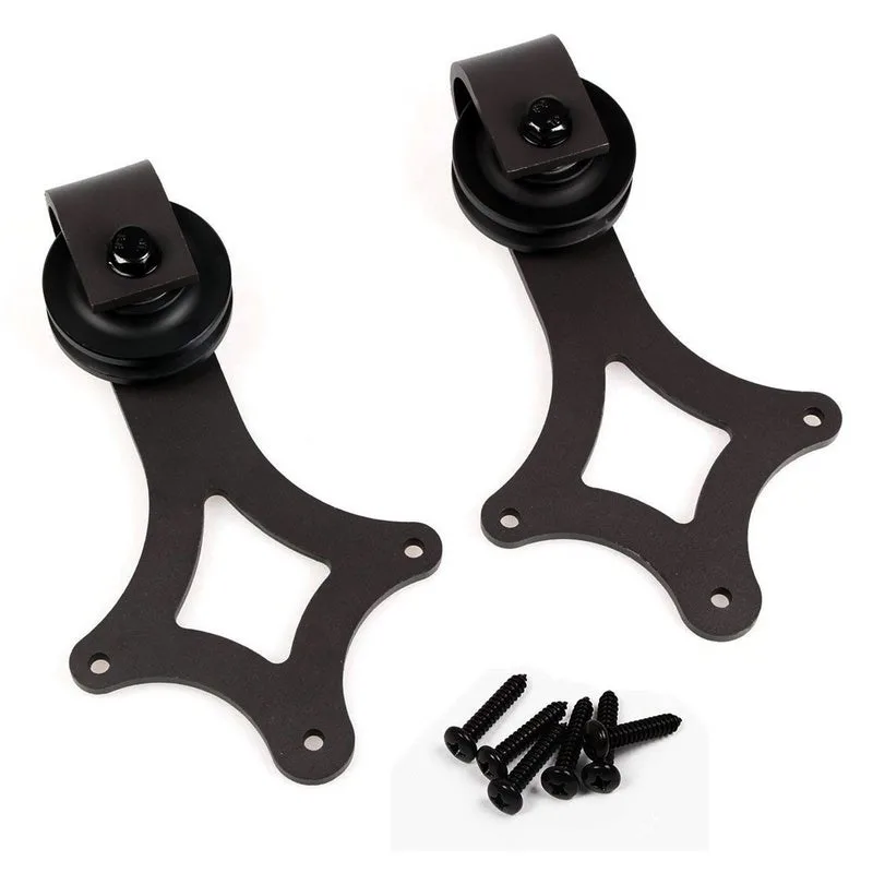 Schiebetürsystem montageset laufschiene holztür schiebetürbeschlag 183/200cm