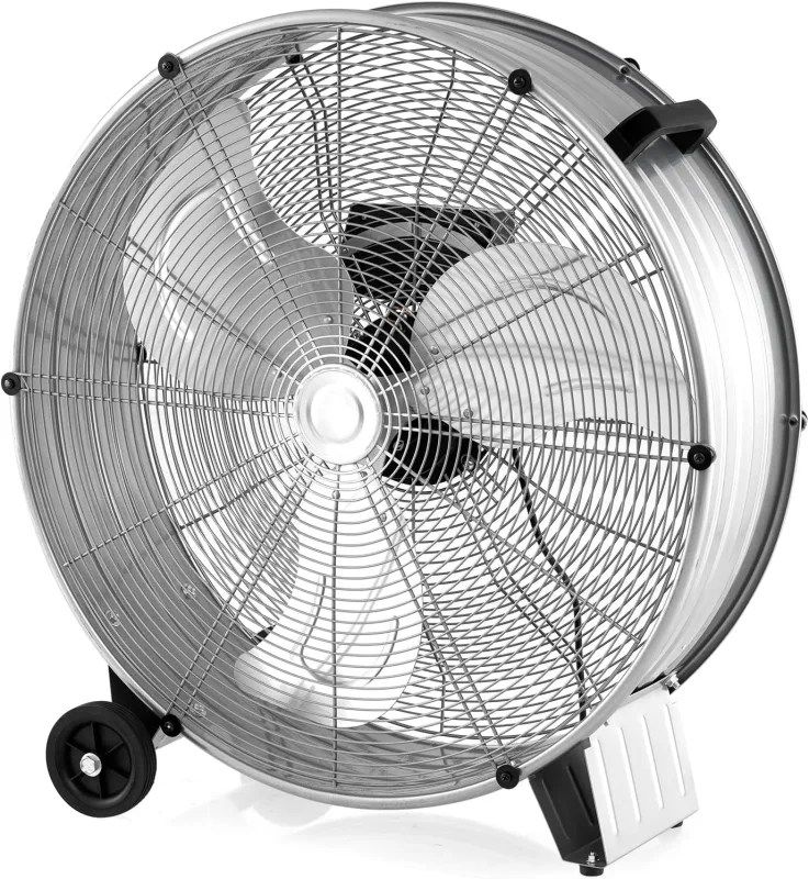 Ventilador industrial 180w, ventilador de suelo de diámetro 65cm, viento de pie con 3 velocidades 65 x 37 x 67 cm