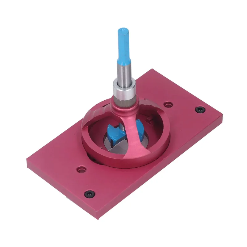 Kit de plantilla para bisagras, herramienta de guía de perforación, aleación de aluminio para abrir agujeros de puertas, herrajes para gabinetes