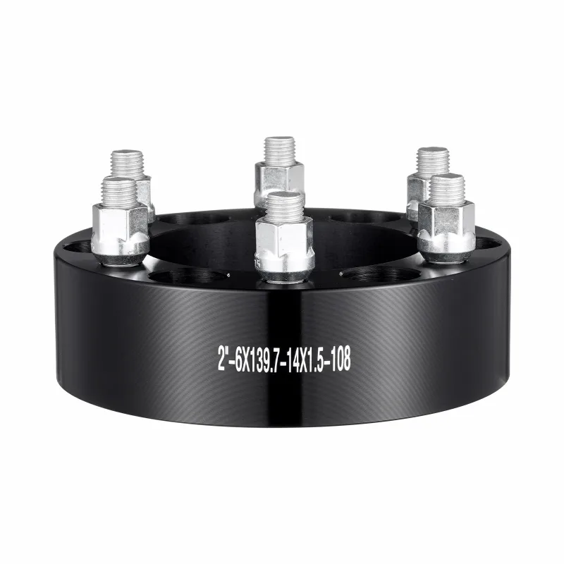 Separadores rueda succebuy 2 6x5.5,separador forjado 6 tuercas,pernos m14x1,5,diámetro 108 mm centrado en el cubo,para chevrolet,gmc,cadillac