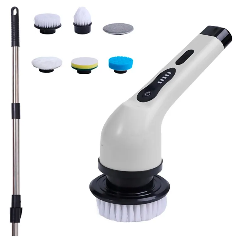 Cepillo de limpieza con 25w de potencia y 7 cabezales intercambiables diferentes.
