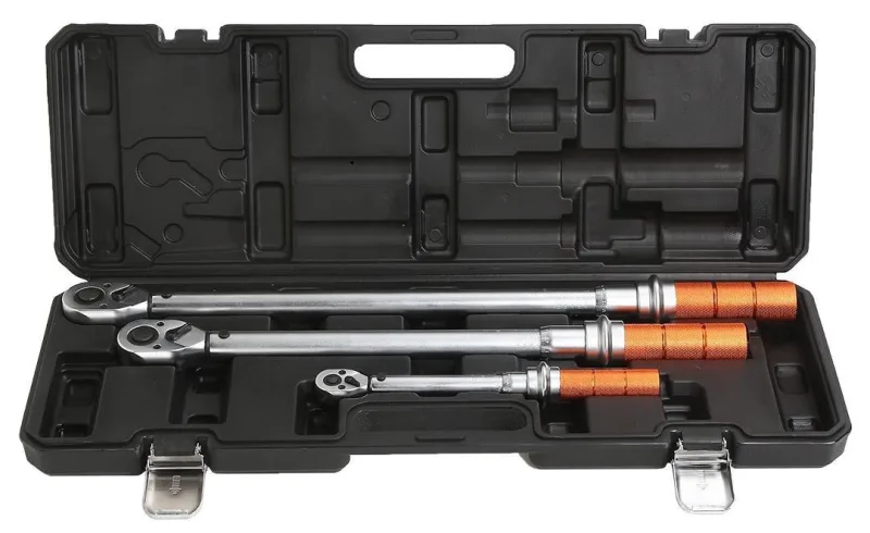 Juego de llaves dinamométricas 1/4, 3/8, 1/2 3 uds.