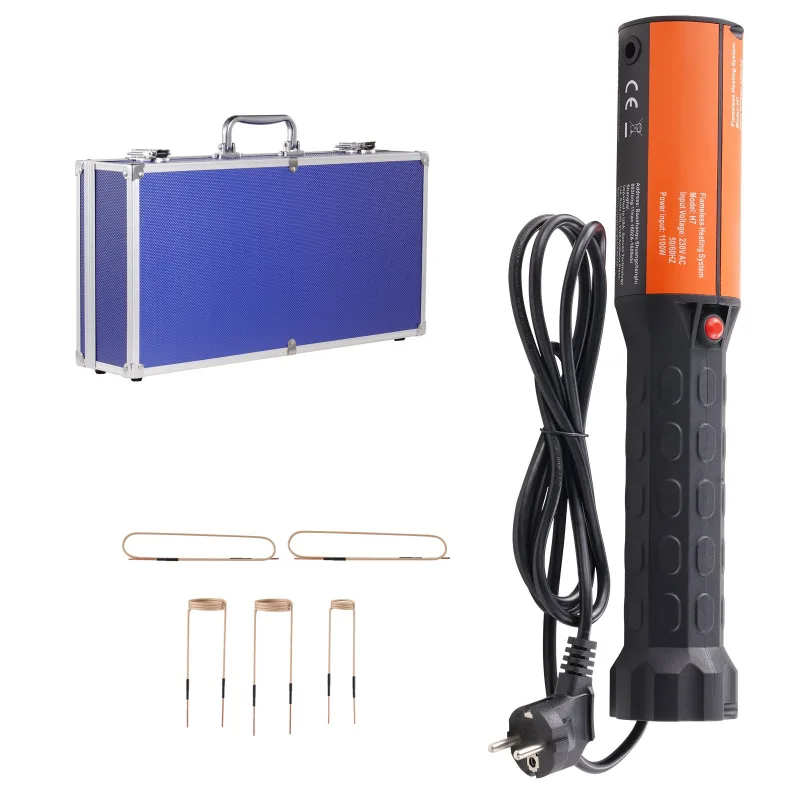 Kit calentamiento por inducción magnética succebuy 1000 w portátil 8 bobinas, extractor pernos & tuercas oxidadas, taller/garaje, 220 v, sin llama