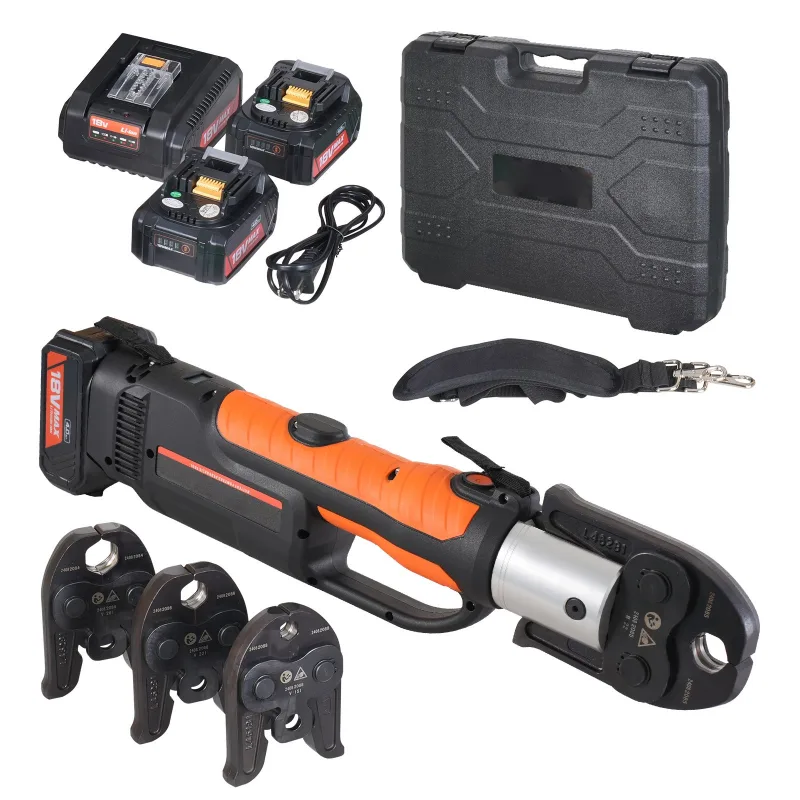 Kit de prensa hidráulica a batería succebuy eléctrica profesional con mordazas v15/v22/v28 para mangueras