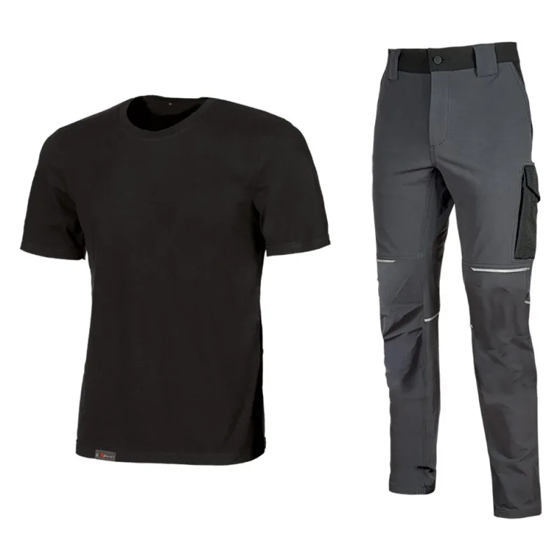 Kit t-shirt e pantalone work wear tg. s