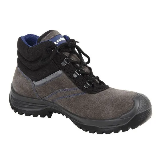 Bota de serraje seguridad s-3 modelo arion color gris con puntera de carbono light - tallas de 38 a 47