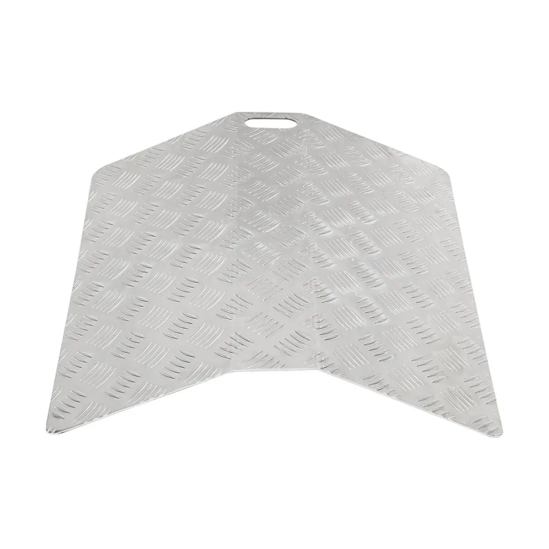 Rampa de umbral de aluminio de 60 cm, rampa para sillas de ruedas rampa de umbral portátil, rampa puente 270 kg de capacidad de carga con asas