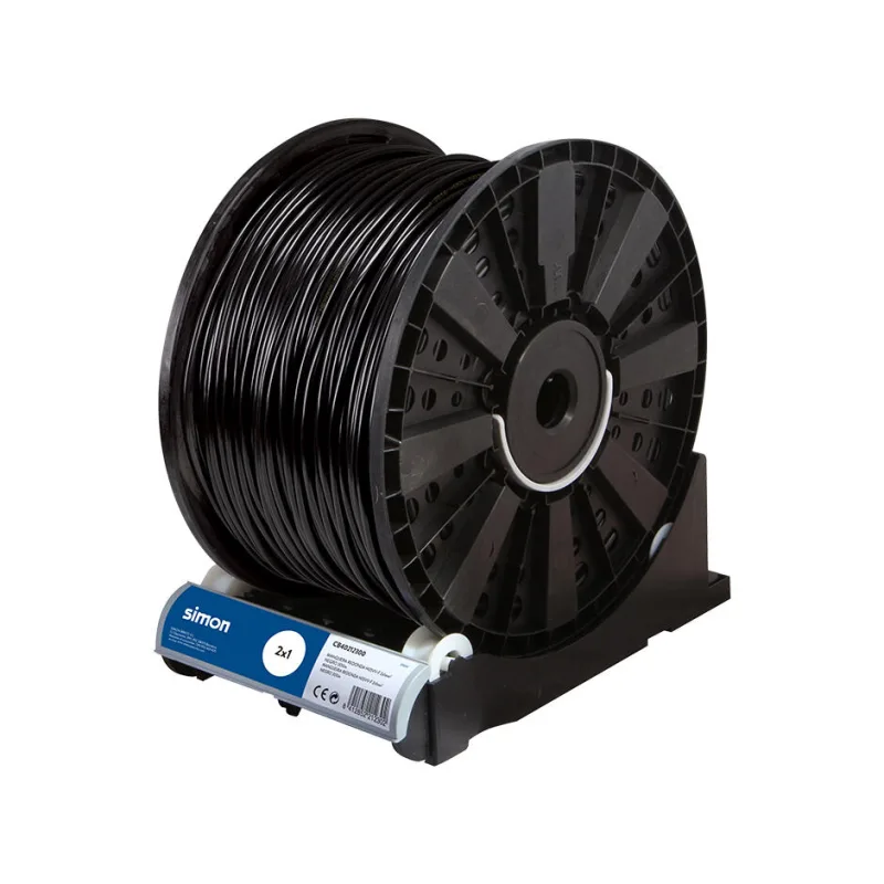Cable de 300 metros brico negro 1mm
