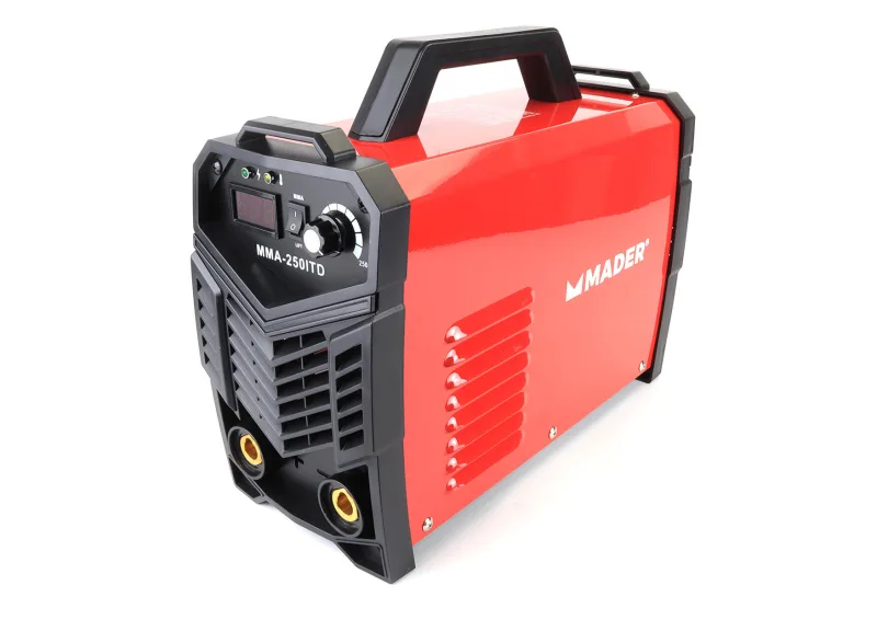 Equipo de soldadura inverter 63473 mma 250 a mader con accesorios