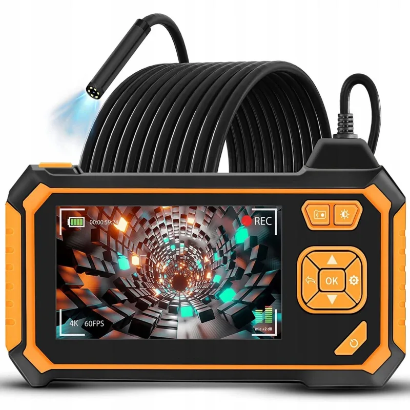 Cámara de inspección full hd con cable de 5 metros