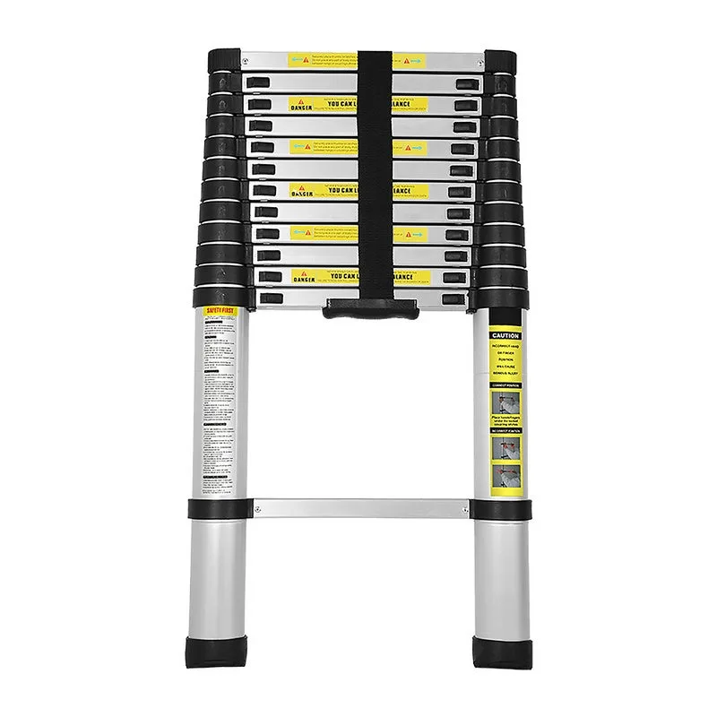 3.8m eschelle télescopiqueen aluminio acoudoir removible, carga máxima 150 kg escabeau de calidad