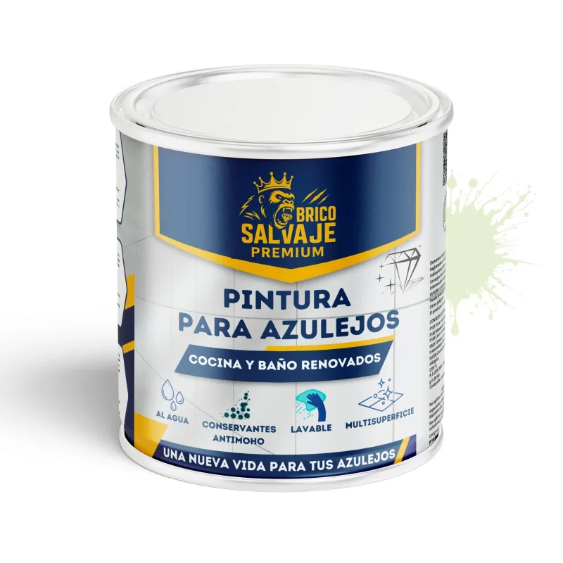 Pintura para azulejos de baño y cocina satinado brisa de té 4 l al agua