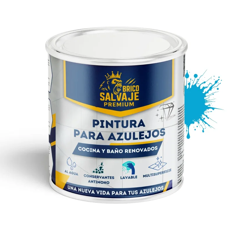 Pintura para azulejos de baño y cocina mate cielo 4 l al agua