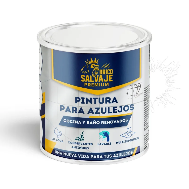 Pintura para azulejos de baño y cocina satinado aire puro 4 l al agua