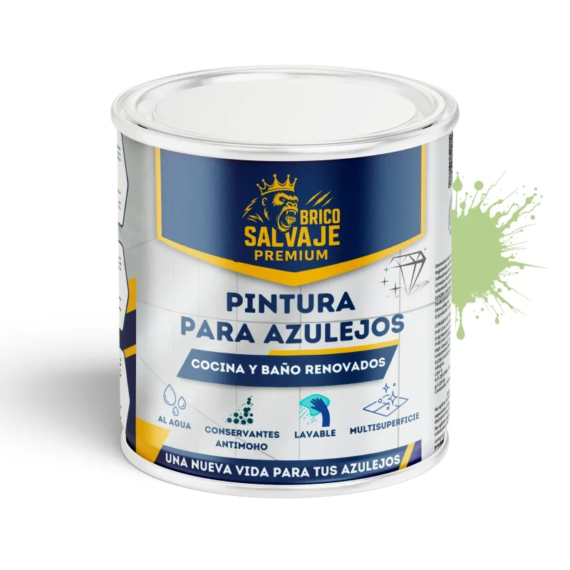 Pintura para azulejos de baño y cocina satinado bambu 4 l al agua