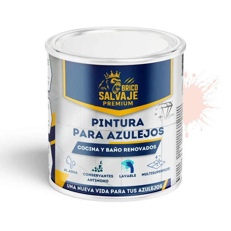 Pintura para azulejos de baño y cocina satinado seda 4 l al agua