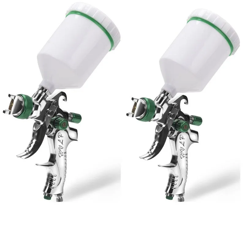 2 x pistola hvlp pistola profesional para muebles y coches 600 ml de capacidad