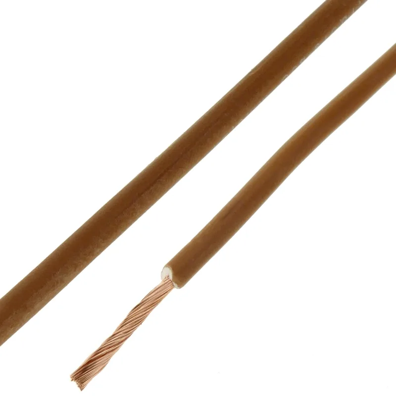 Bobina de cable eléctrico de lshf de color marrón 2.5mm y 200 m