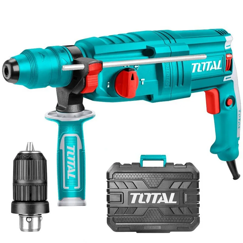 Trapano tassellatore 800 watt doppio mandrino total totth308268-2