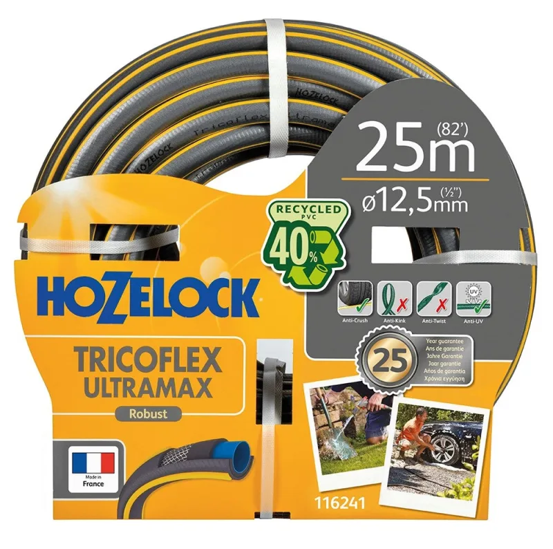 Hozelock hoz-116255 tricoflex ultramax ø25mm 25m