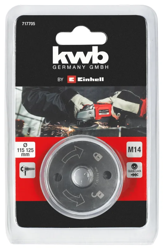 Tuerca sujección kwb m14 -115/125 mm