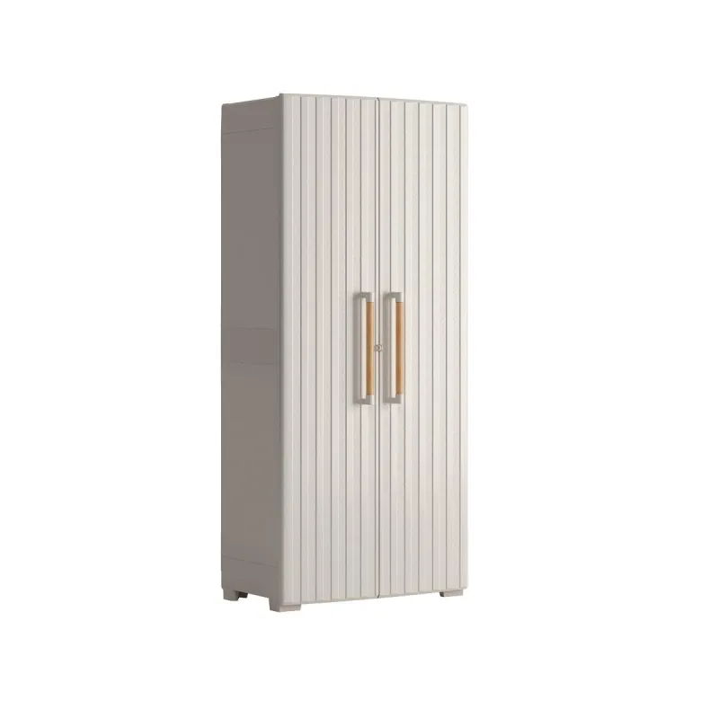 Armario alto baldas groove escobero 180x80x45 cm para uso interior / exterior be