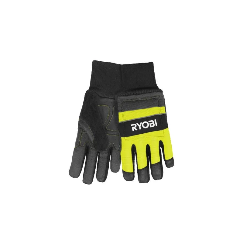 Ryobi - guanti antitaglio 24 m/s (categoria 2) per motoseghe - taglia l - rac258l