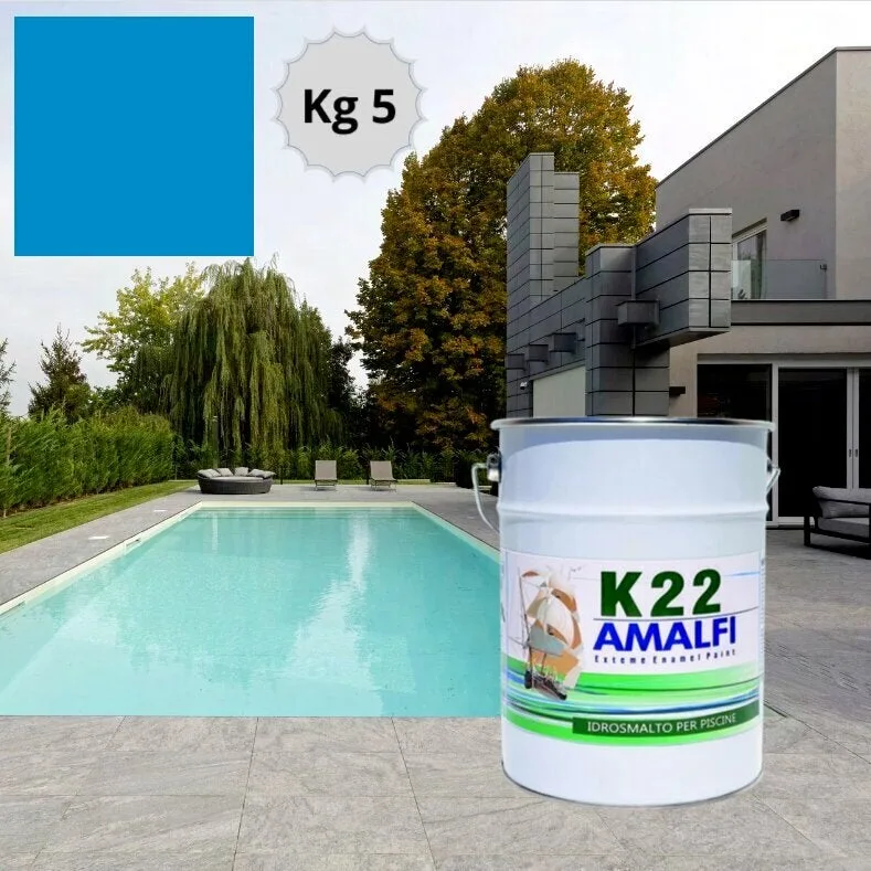 Jumbo swimming k22 esmalte para piscinas de hormigón a base de agua pintura para piscinas kg 5 (50 m²) azul ral 299c