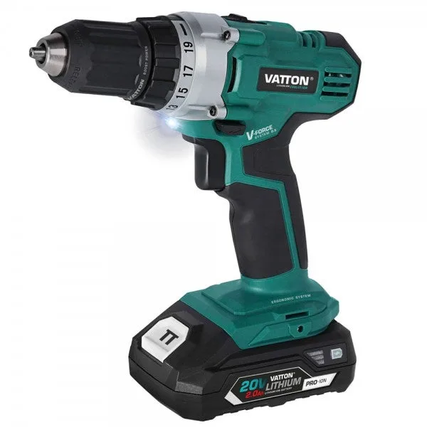 Taladro atornillador vatton 20v