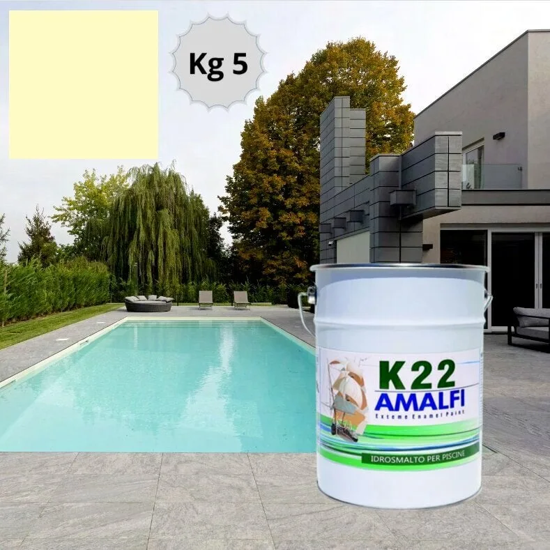 Jumbo swimming k22 esmalte para piscinas de hormigón a base de agua pintura para piscinas kg 5 (50 m²) avorio ral 1013