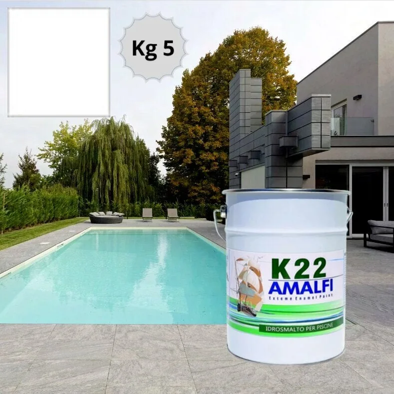 Jumbo swimming k22 esmalte para piscinas de hormigón a base de agua pintura para piscinas kg 5 (50 m²) blanco