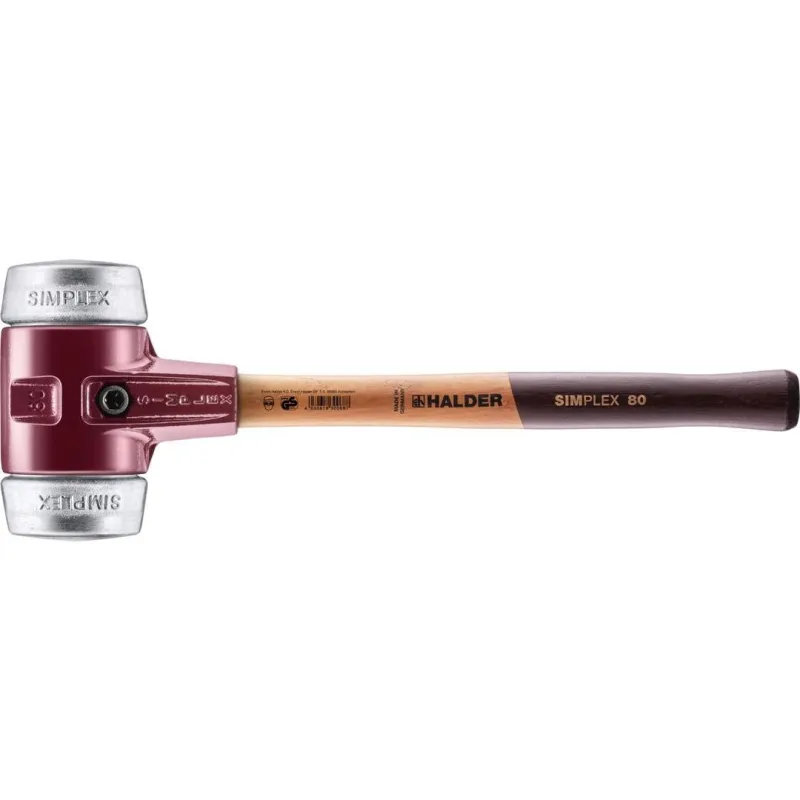 Maza de metal blando simplex ø 80 mm halder 3009.080