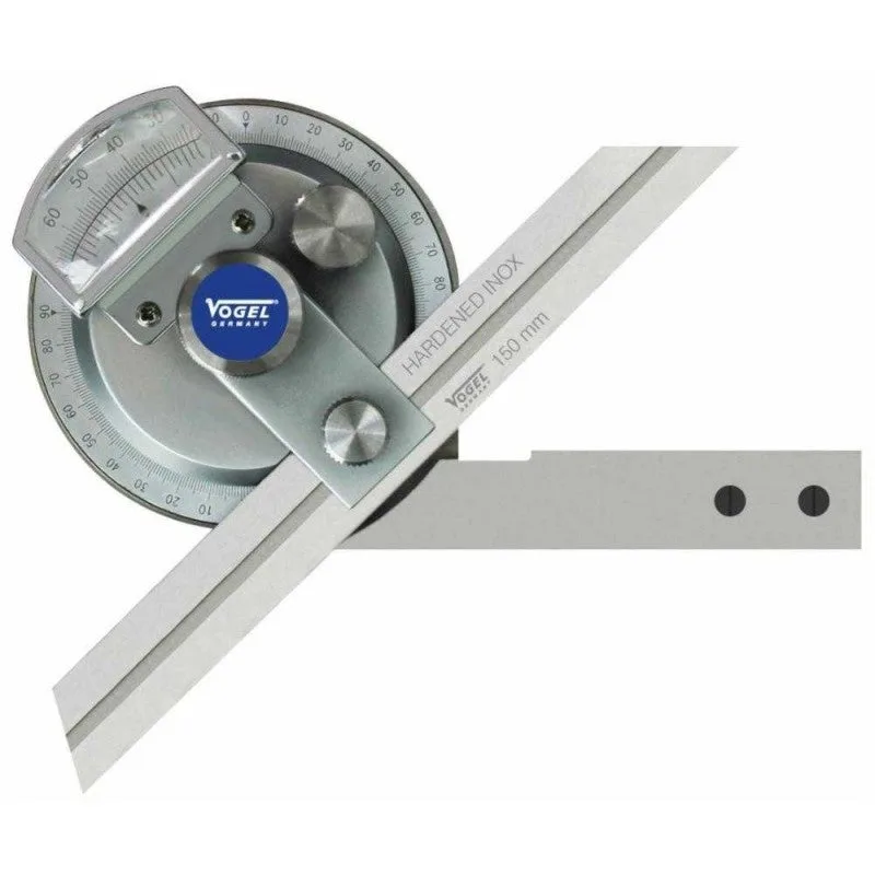 Transportador de ángulos universal largo reglas 150/200/300 mm vogel 321220
