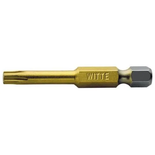 Punta torx standard tin guía 1/4 larga (t20x50) witte 29615