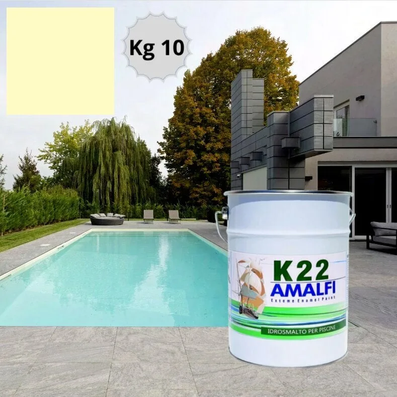 Jumbo swimming k22 esmalte para piscinas de hormigón a base de agua pintura para piscinas kg 10 (100 m²) avorio ral 1013