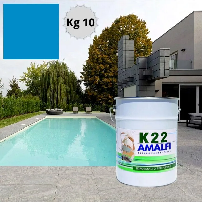 Jumbo swimming k22 esmalte para piscinas de hormigón a base de agua pintura para piscinas kg 10 (100 m²) azul ral 299c