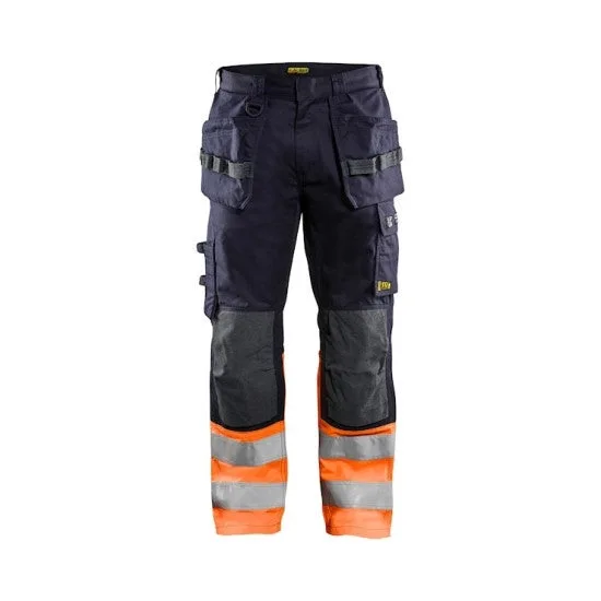 Pantalon multinormes inhérent avec poches flottantes marine/jaune-fluo 46 148915138953
