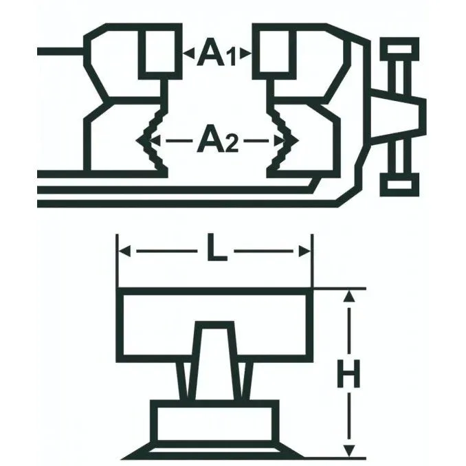 Virax mordaza de mordazas paralelas 125 mm - 200412