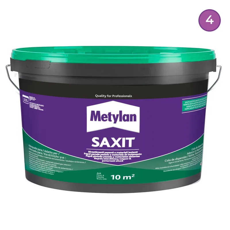 Set 4 piezas metylan saxit 4kg