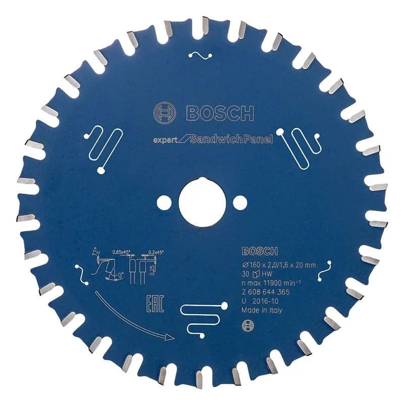 Hoja de sierra circular ex sh h. 160x20-30. 160 x 20 mm. 30