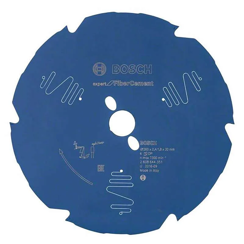 Hoja de sierra circular ex fc b. 260x30-6. 260 x 30 mm. 6