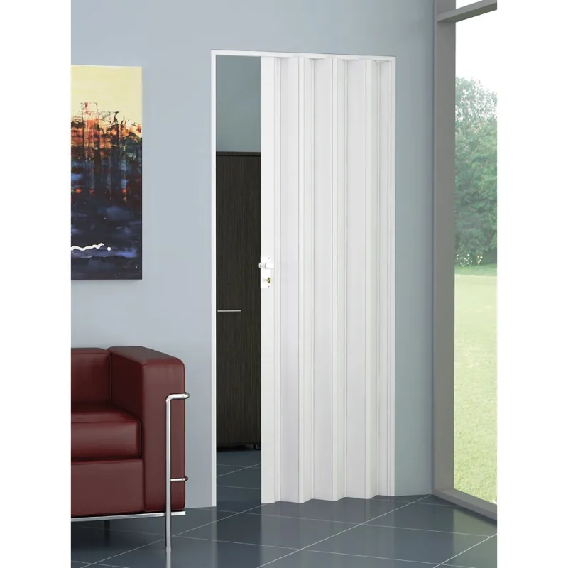 Puerta plegable 'tambora' 82 x 210 cm - color blanco