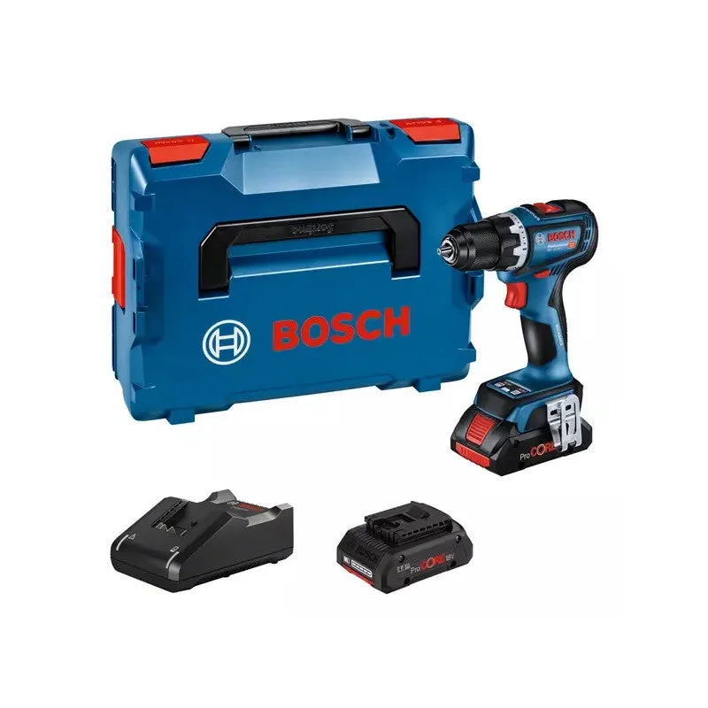 Bosch gsr 18v-90 c taladro/atornillador - 2 batt.4.0ah procore + gal 18v-40 + l-boxx - 06019k6004