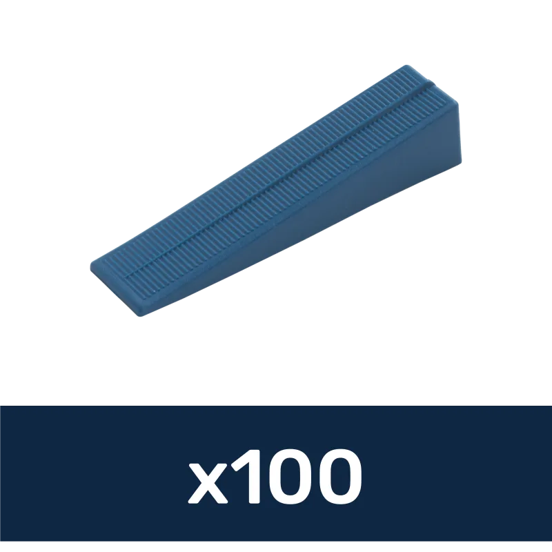 Kit de 100 unidades de cuñas de nivelación para baldosas dexter