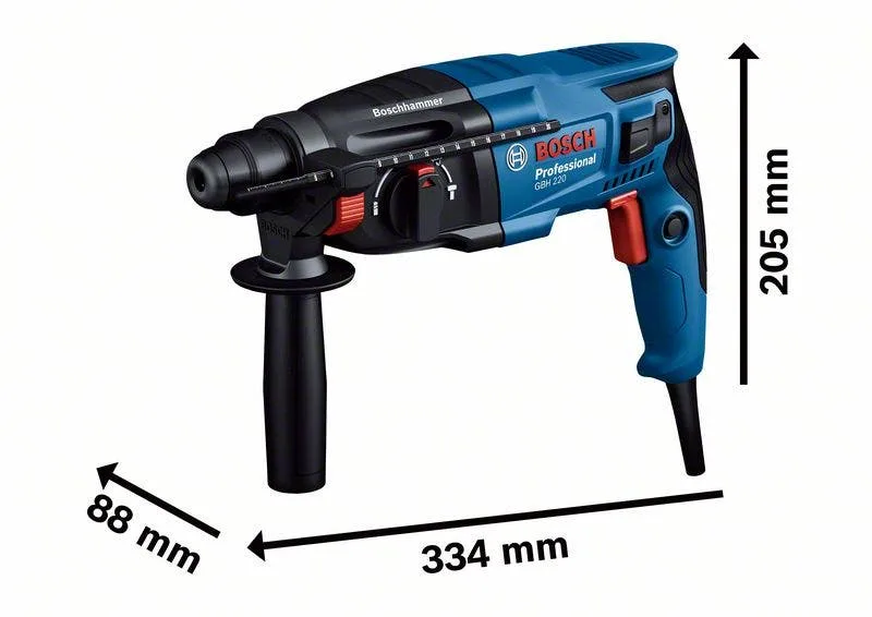 Drill hammer con sds plus gbh 2-21 incl. aburrimiento de liberación rápida