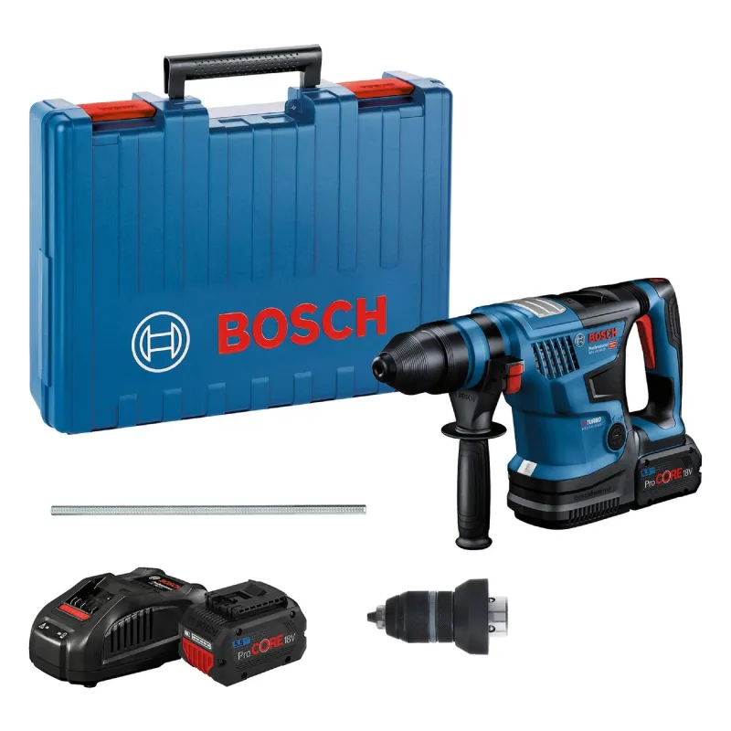 Martillo bosch gbh 18v 34cf sds plus 2 baterías 5.5ah + cargador