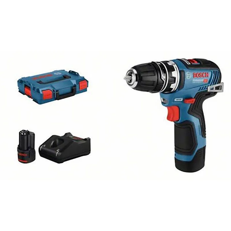 Taladro de batería gsr 12v-35 fc | batería 2x 3.0ah 1 pieza y l-boxx